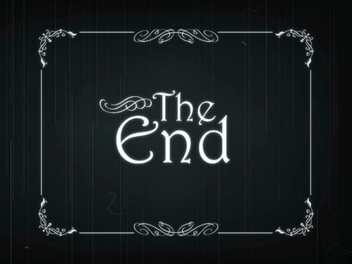 screenshot of an old movie stating: The End