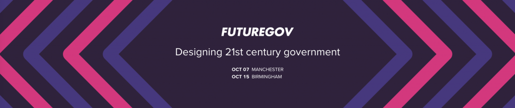 banner with FutureGov logo and title of the event