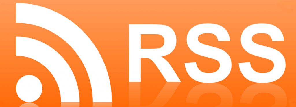 orange banner with the icon for RSS an the 3 letters: R.S.S.