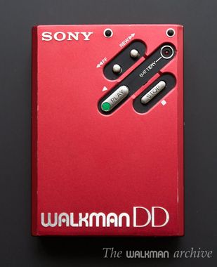 red walkman DD from Sony